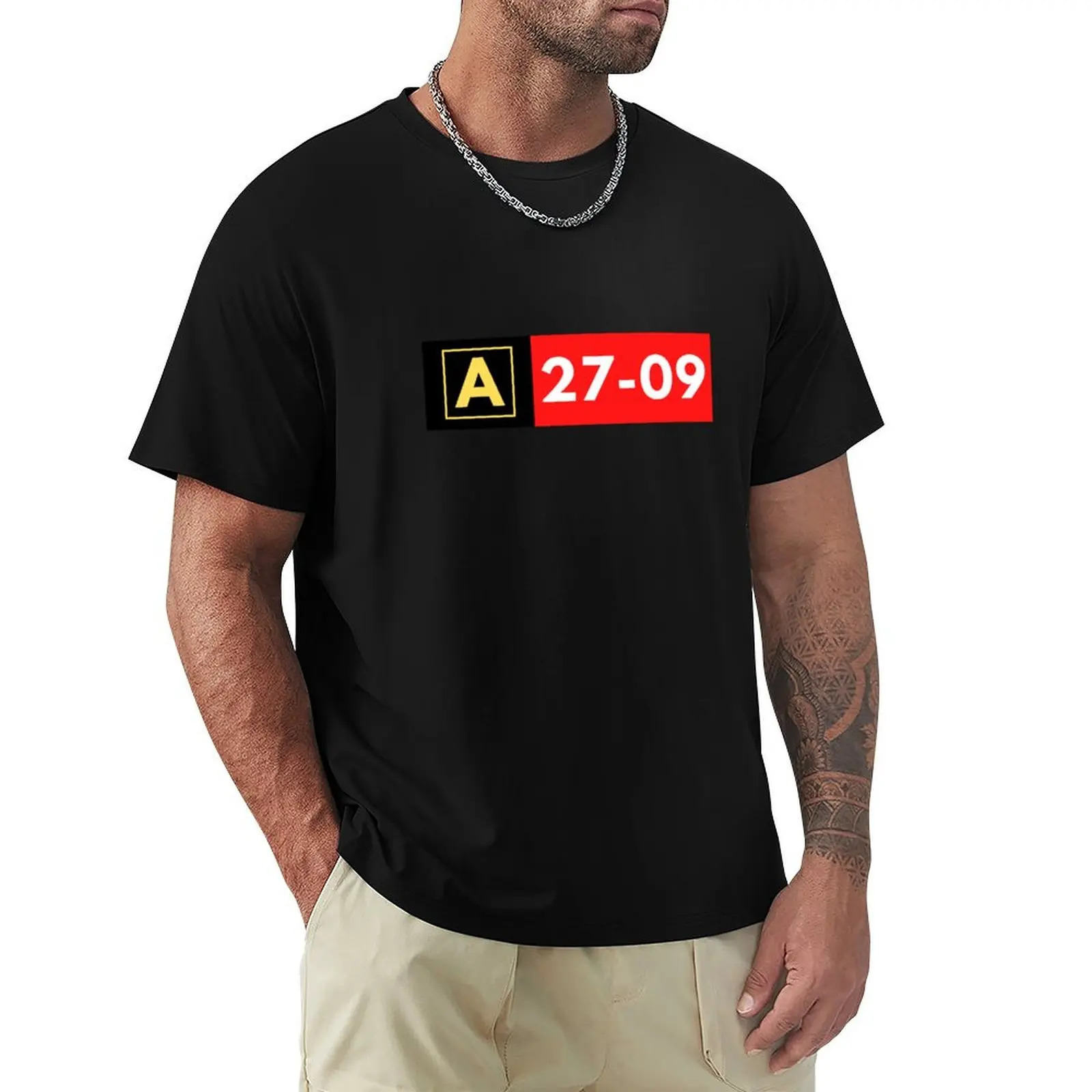 Taxiway Runway Sign T-Shirt cotton t shirts man 100% T-Shirt