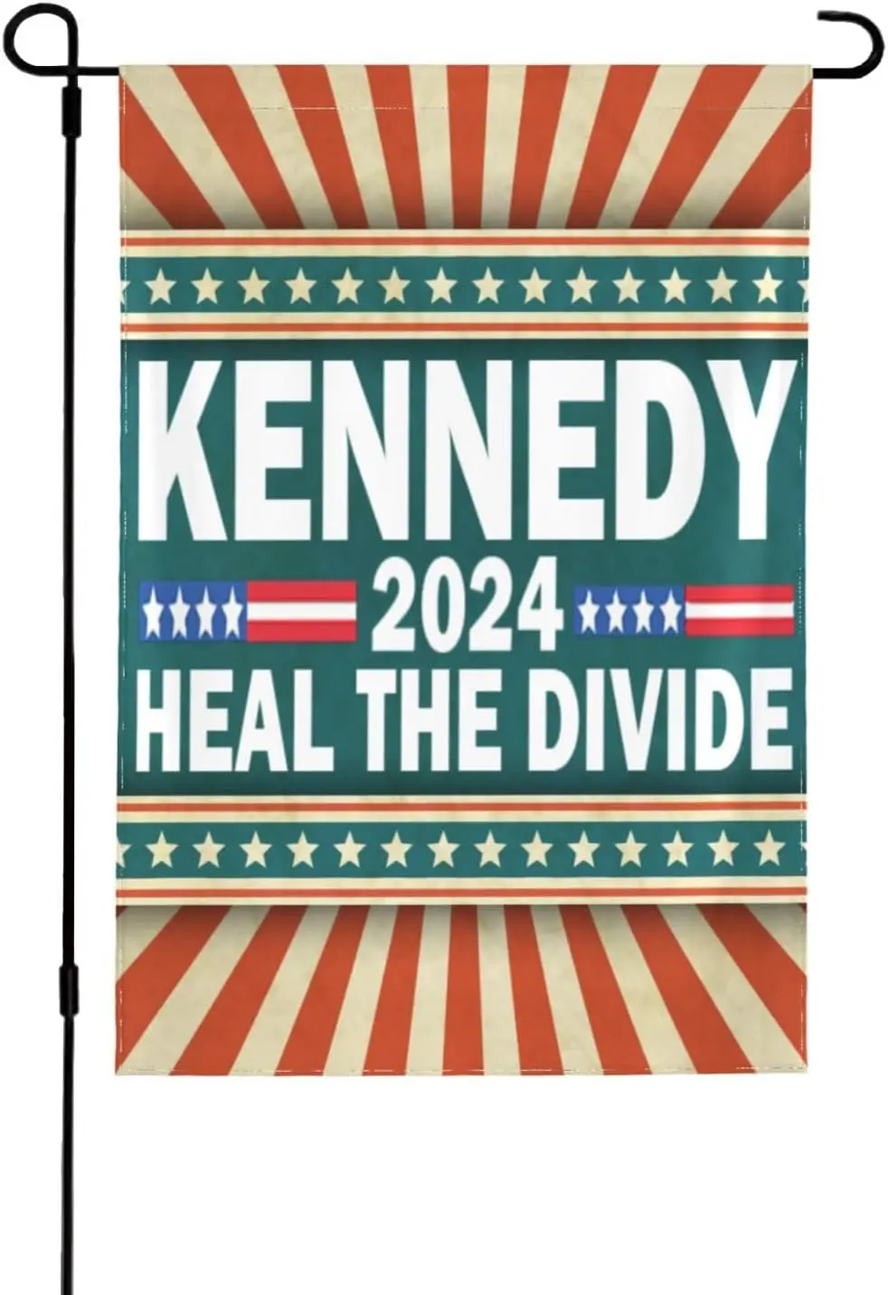 Kennedy 2024 Heal The Divide Garden Flags Im A Kennedy Democrat RFKs Jr For President Robert 2024 12.5x18 Double Sided Yard Flag