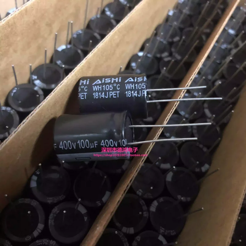 

10-100 шт. 400V100UF 18X25 Aihua WH series, новый оригинальный электролитический конденсатор 100UF400V