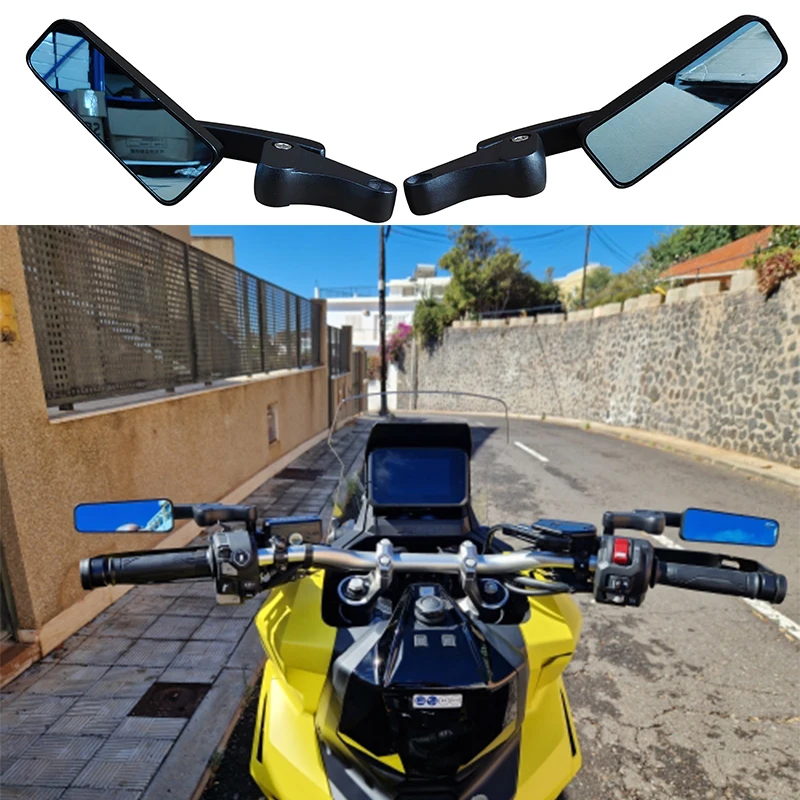 Motorbike Enduro Sport Street Bike Scooter Rearvew Mirrors 8mm 10mm Universal Mini Side Mirrors Motorcycle Rear View Mirrors