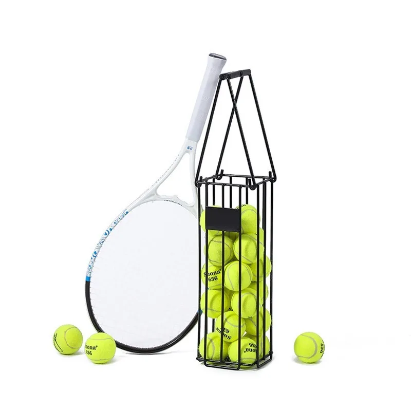 Recolector de pelotas de tenis portátil, baloncesto de pelotas de tenis de presión rápida hacia abajo, conveniente, profesional