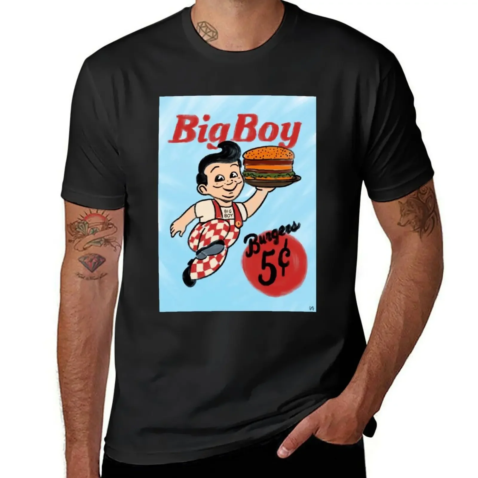 

Bob's Big Boy T-Shirt animal prinfor boys Louboutins anime clothes mens t shirts