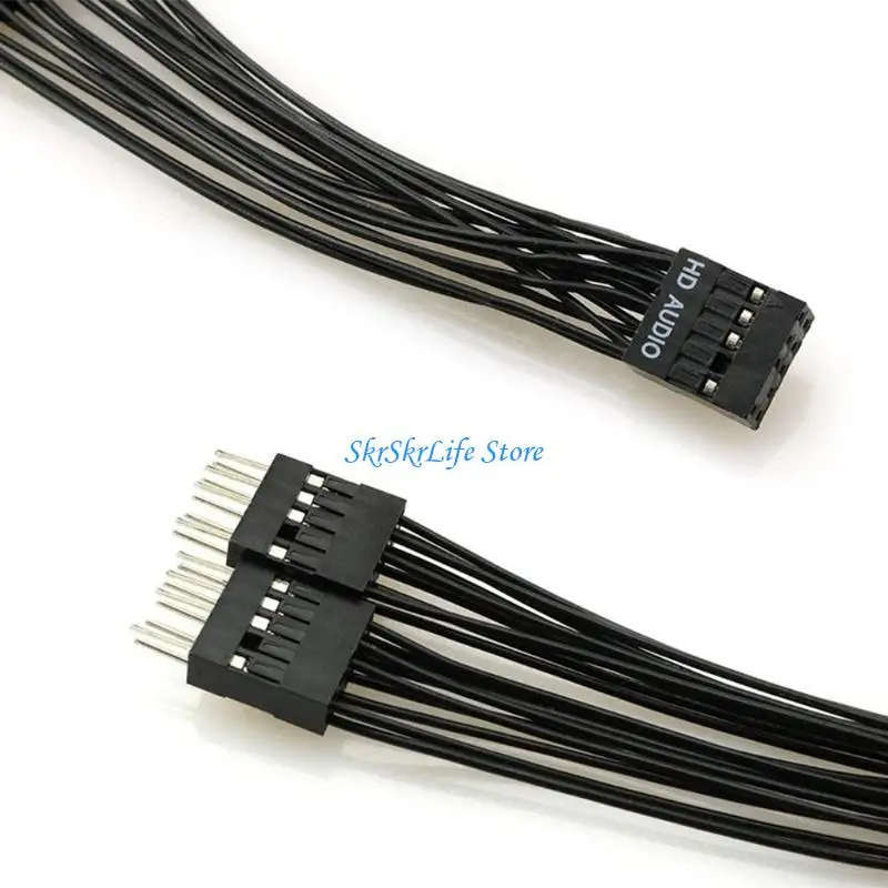 E65E USB Splitter Cable 9 Pin Y Splitter Extension Cable Female to 2 Port Male
