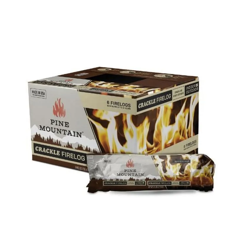 

Pine Mountain 4152501321 3 Hour Crackling Fire Log- Pack - 6