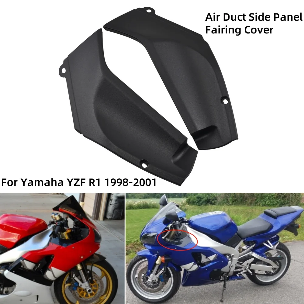 

Motorcycle Black Side Panels Fairing Cover ABS Plastic Air Duct Covers For Yamaha YZF-R1 YZF R1 1998- 2001 Moto Accessories