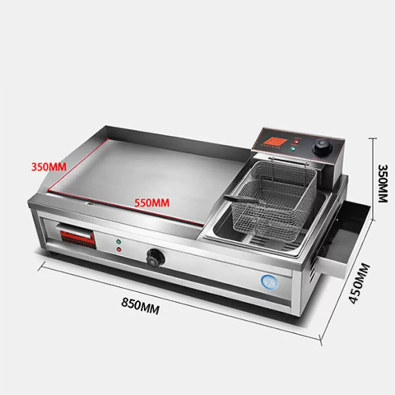 Multifunctional Home Electric Cooker Frying Pan + Deep Fryer in One; Multifunctional Oden Maker; Teppanyaki Grill; Noodle Cooker view 6
