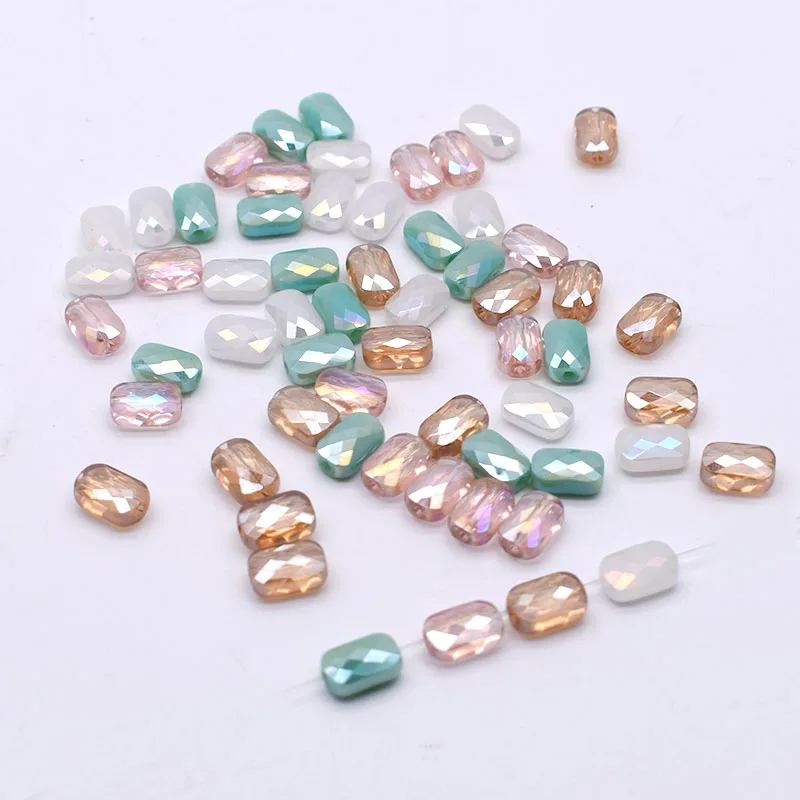 20/60 pcs/lot mixed-color faceted hranatý volné korále broušené sklo sklo korále faceted volné spacer korále pro šperků vytváření DIY desig