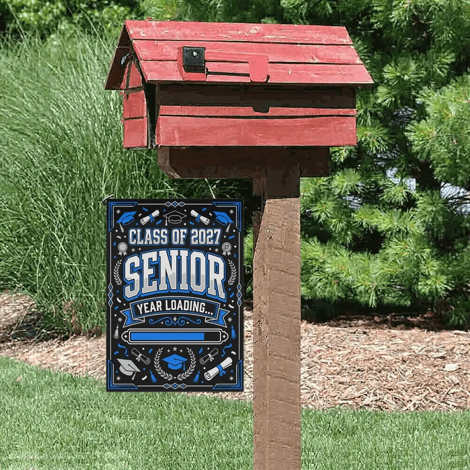 Class of 2027 Garden Flag, Senior 2027 Yard Flag, My Last First Day Back to School Outdoor Banner, Senior Year Loading Gifts yyi