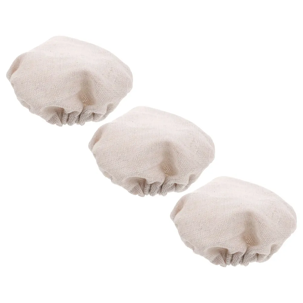 

3Pcs Fermentation Jar Cloth Caps Leakproof Breathable Covers for Fermentation Tank Sourdough Starter Jar Lid Bottle Cloth Cap