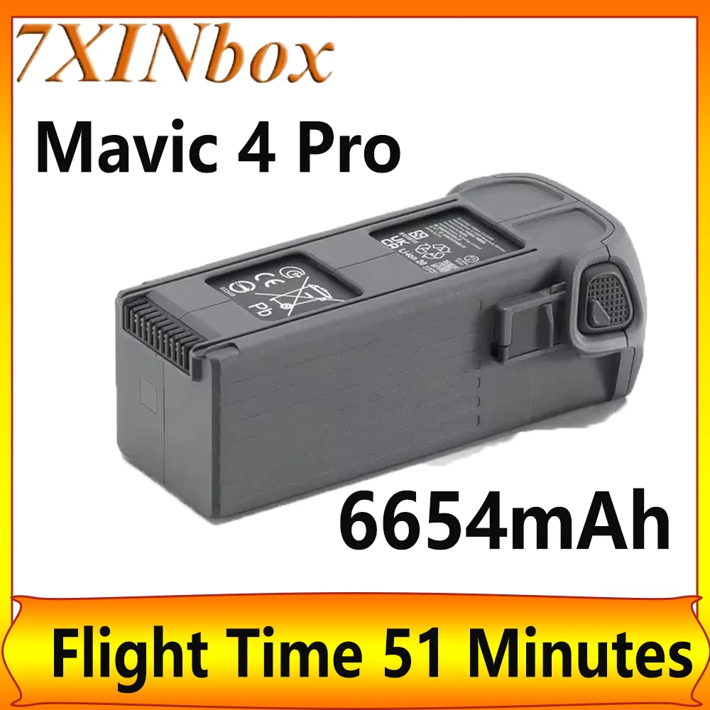 

7XINbox 6654mAh For Mavic 4 Pro High Capacity Drone Intelligent Flight battery Flight Time 51 Minutes Drone Accessories New