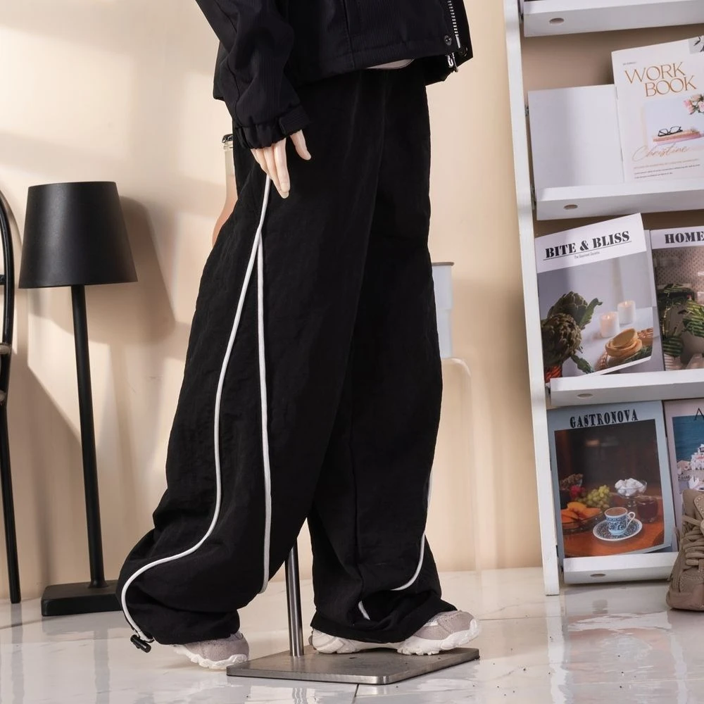 새로운 1/4 1/3 사이즈 남성 BJD 인형용 옷 (45, 70, 73, 75, 77cm) - 스플라이싱 루즈핏 스포츠 바지, 드레스업 장난감 인형 액세서리 (인형 제외)