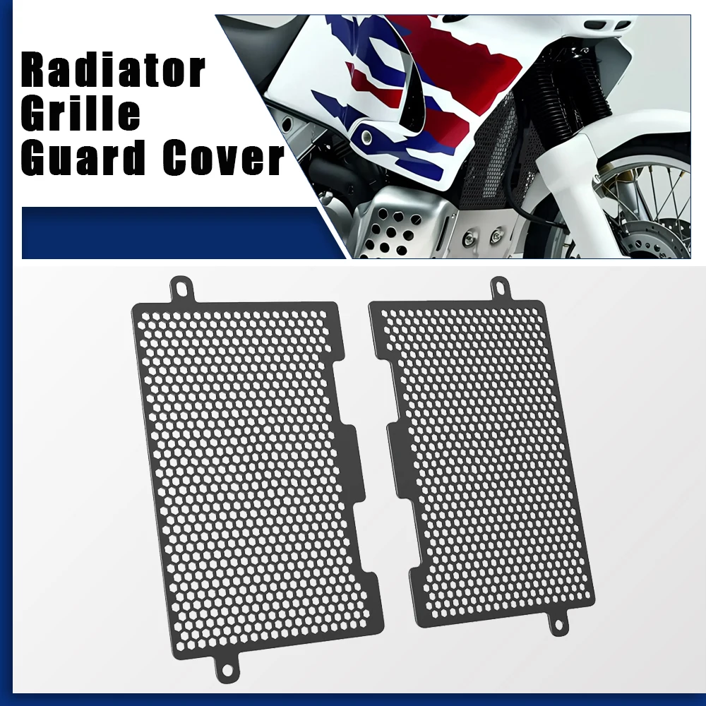 Motorcycle Accessorie For Honda XRV750L XRV650 AFRICA TWIN 750 650 XRV750 L AFR Oil Cooler Guard Radiator Grill Protector Cover