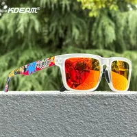 KDEAM-gafas de sol polarizadas cuadradas clásicas para hombre y mujer, lentes de sol de viaje con estuche, fácil de llevar, nuevos colores, KD332