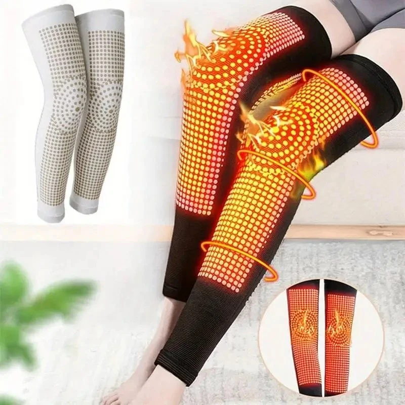 1 Paar selbsterwärmende Knieschoner mit Wermut-Wärmekompresse für Männer und Frauen, Kniebandage zur Unterstützung beim Radfahren, Skifahren, Laufen