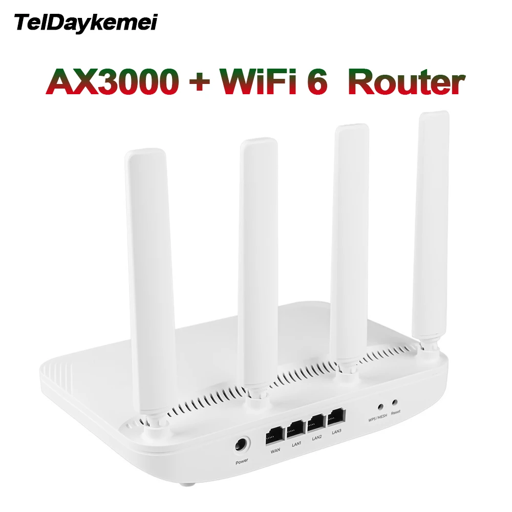 

НОВЫЙ маршрутизатор Wi-Fi6 AX3000 2,4 ГГц 5 ГГц широкополосное гигабитное высокоскоростное соединение для игр в домашнем офисе