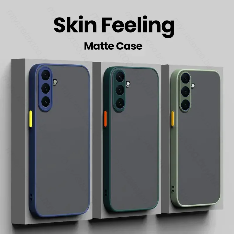 Samsungs M55 5G Matte Hard Case For Samsung Galaxy M55 5G 2024 Shockproof Silicone Back Cover SamsungM55 Samung Sumsung M 55 55M
