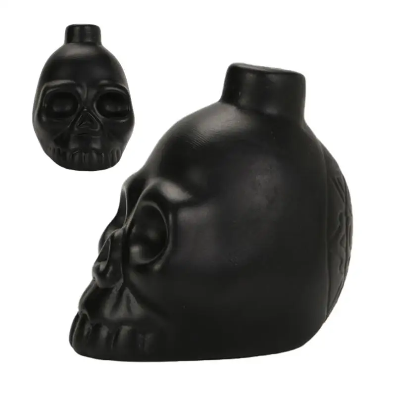 Silbato de muerte espeluznante, Calavera negra, grito azteca, Calavera negra, fuerte grito humano, silbato de guerra, alto Decibelio, similar al humano