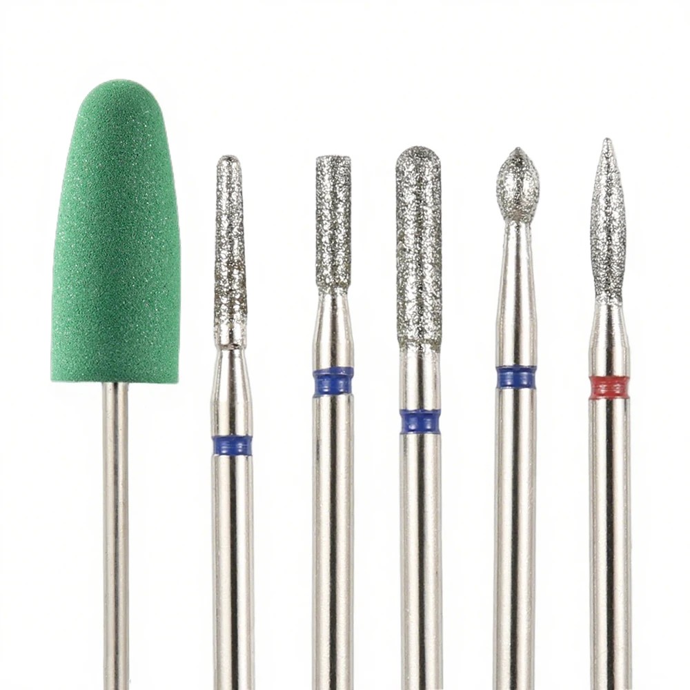 10PCS Nail Drill Bits Milling Files Rotary Burr Tools for Manicure Pedicure Gel Cuticle Removal Electric Tool for Salon Manicure