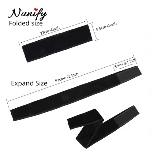 Nunify Non-slip Soft Velvet Women  Wig Grips Headband Women Velvet Wig Accessories Grip Scarf Headband Adjustable - Image 5