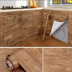 Vinyl adhesive furniture white wood, 55cmx3m self-adhesive wallpaper, contact adhesive paper for countertop decoration, furnitur