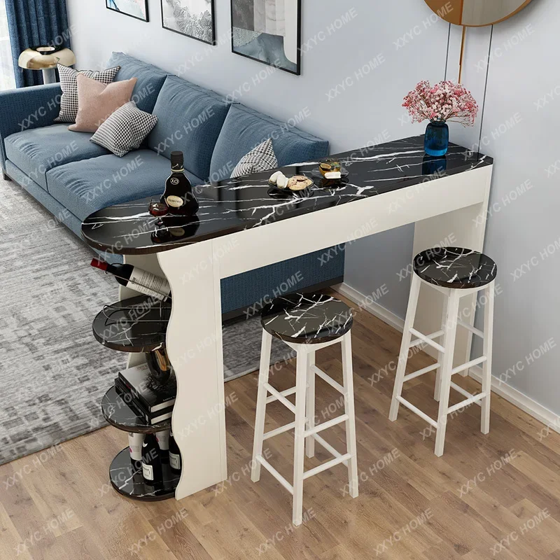 

Modern Coffee Bar Tables Cocktail High Luxury Kitchen Long Bar Tables Reception Desk Mesa De Cosinha Home Furniture YY50BT