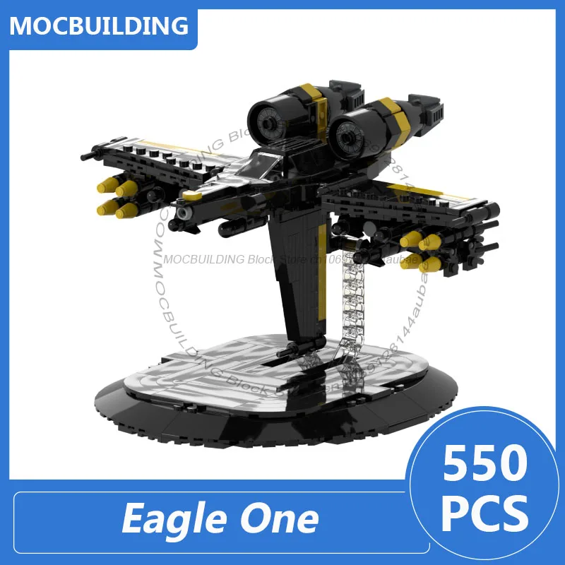 MOC Building Blocks Eagle One Model with Stand DIY Assemble Bricks Space Collection Display Educational Toys Gifts 550PCS