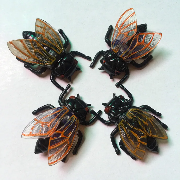 

10/20PCS Novelty Simulation Cicada Animal Insect Model Toy Halloween Prank Realistic Fake Cicada Funny Joke Toy