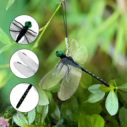 Outdoor Mosquito Repellent Simulation Big Dragonfly Insertion Rod Dragonfly Mosquito Repellent God Model Toy Wing Length 14cm