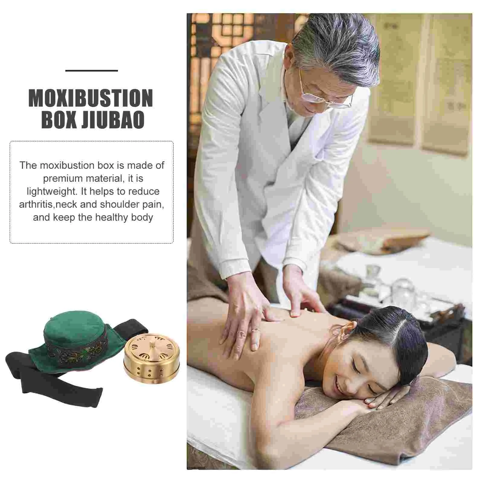 Burner Copper Cupping Bag Massage Case Moxibustion Holder Moxa Stick Adjustable Moxa-stick Container