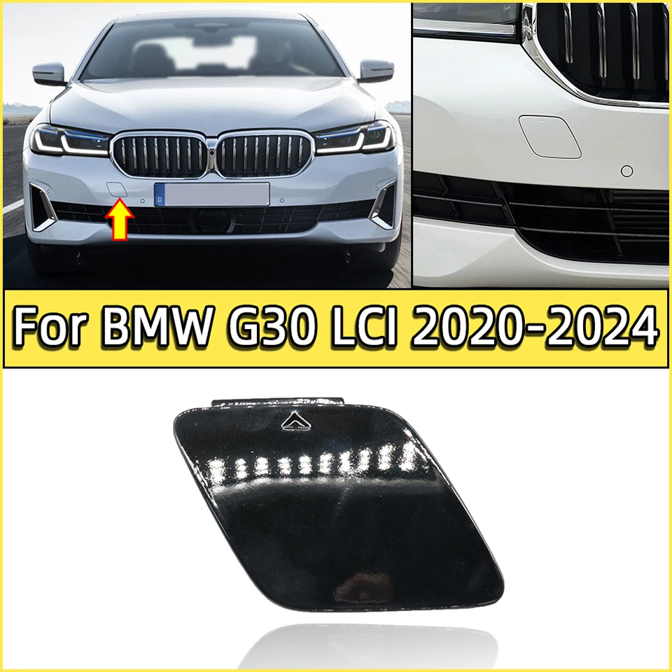 

For BMW 5 G30 LCI 2020 2021 2022 2023 2024 520i 530i 550i Front Bumper Towing Hook Cover Cap Shell 51119852209 51115A29948