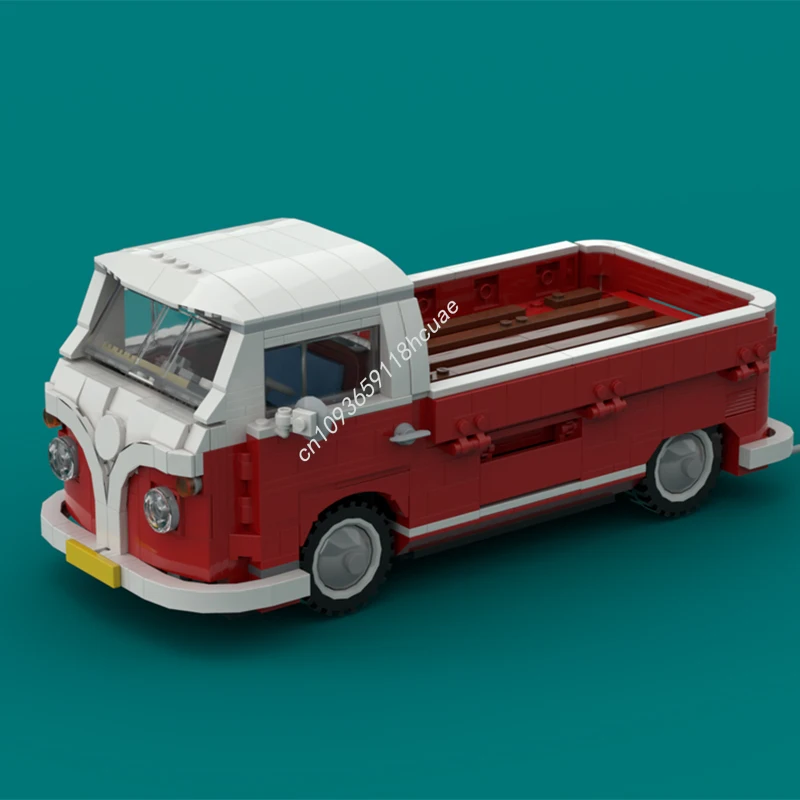 1431 個 MOC 1960 年代コンビピックアップクリエイターエキスパートモデルビルディングブロック子供のおもちゃレンガクリエイティブクラフト建築クリスマスギフト