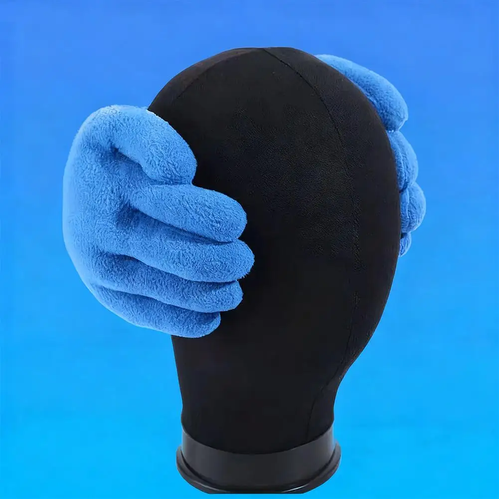 غطاء للأذنين إبداعي على شكل يد مضاد للتجميد غطاء للأذنين بارد دافئ غطاء للأذنين من القطيفة غطاء للأذنين شتوي لطيف