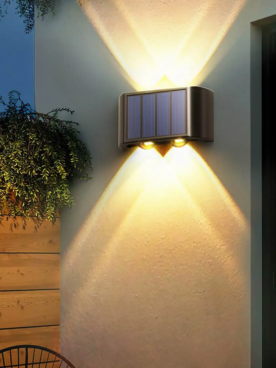 

4pc 10LED Outdoor Solar Lights Garden Wall Lamp Waterproof Yard Landscape Street Sunlight Lamp Energy Saving Staircase Lights