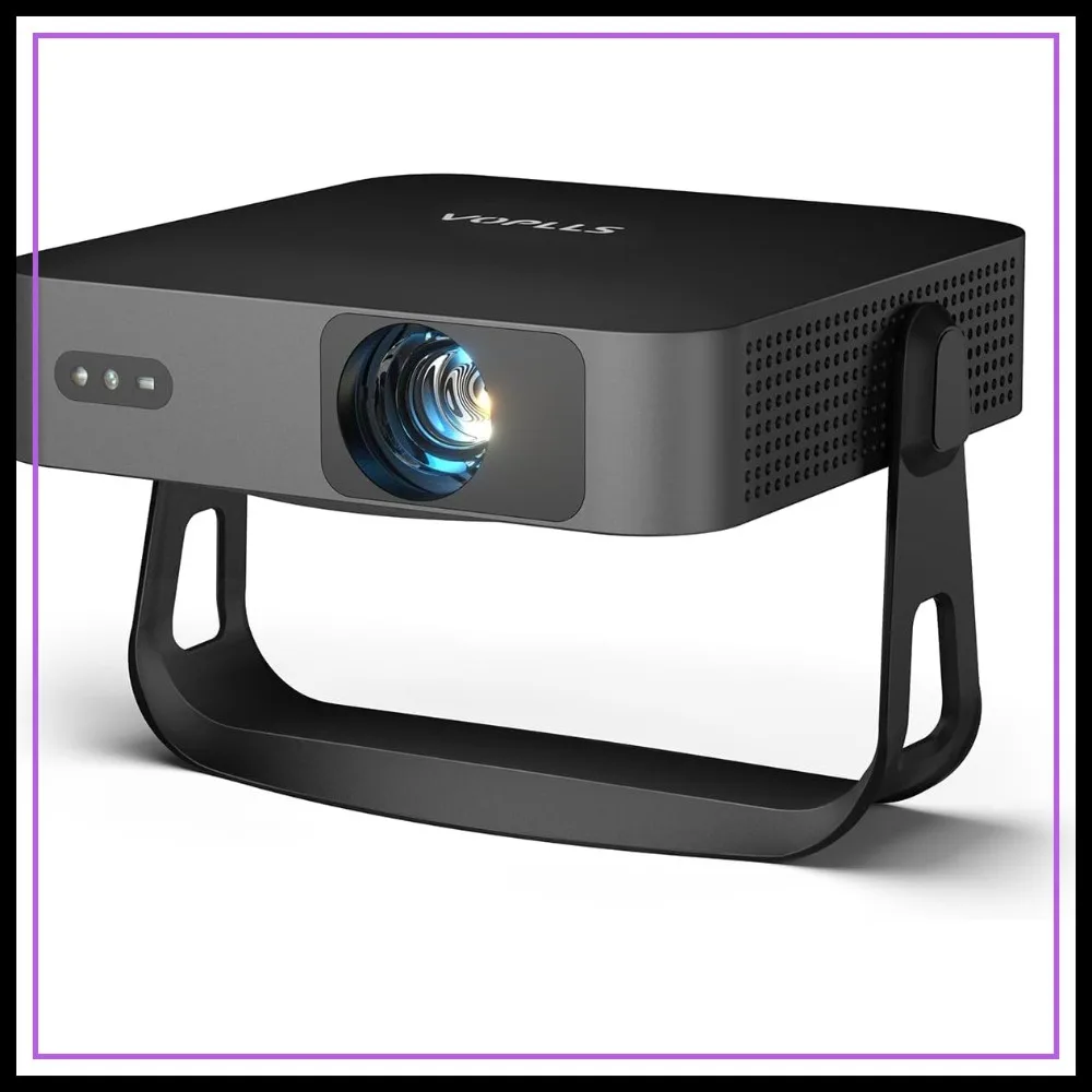 

Native 1080P Projector with WiFi & Bluetooth, 290 ANSI, Auto Focus & Keystone, 360° Stand for Outdoor Movies