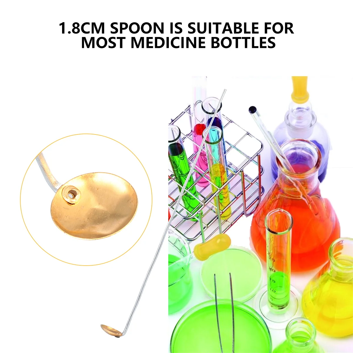 

15 Pcs Burning Spoon Laboratory Supplies Metal Teaching Instrument Chemical Combustion Copper Spoons