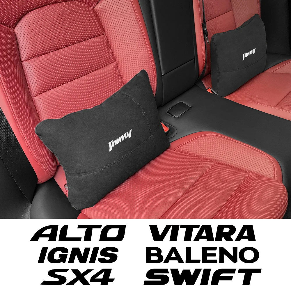 Car Lumbar Back Support Seat Back Cushion For Suzuki Jimny Swift Grand Vitara Ignis Alto Baleno SX4 Samurai S-Cross Celerio