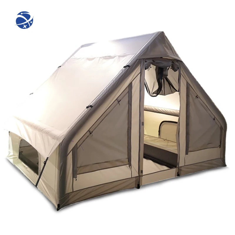 

Yun Yi Outdoor Equipment Portable 3m Large Luxury Oxford Tent Air Tube Inflatable Yurt House Camping Tent