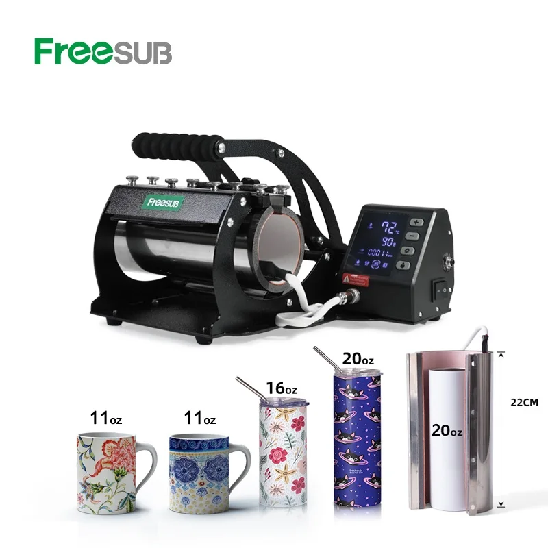 

Freesub 20 Oz Tumbler Heat Press Mug Sublimation Tumbler Heat Press Machine