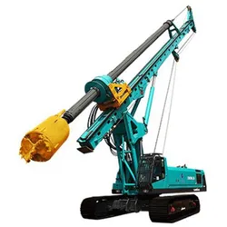 Pile Driver Earth Auger Drilling Machine Rotary Drilling Rig Remote Control  Convenient Operation From A Distance