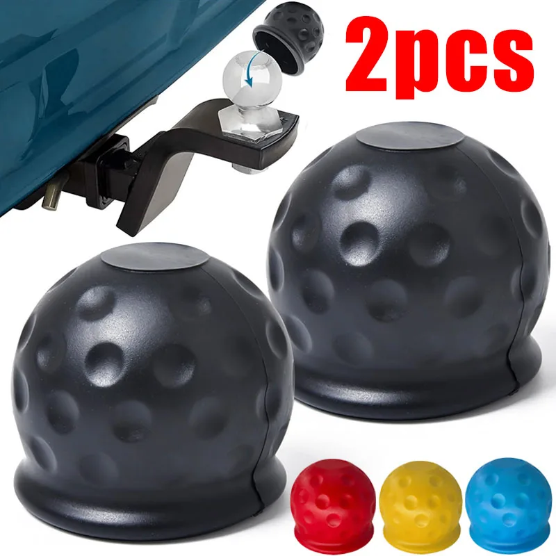 4 Uds Universal 55MM barra de remolque tapa de bola cubierta de bola de remolque tapa de barra de remolque enganche remolque bola de remolque proteger accesorios de coche