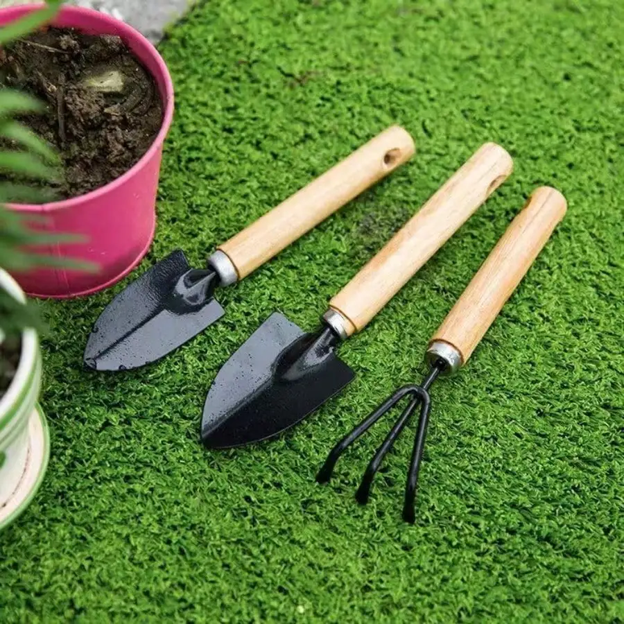 

3 Garden Tools, Mini Gardening Tools, Gardening Hand Tools Kit, Garden Pot and Other Houseplant Accessories