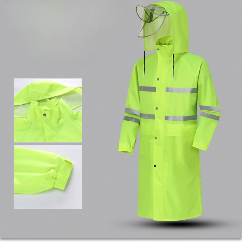 Raincoat Lengthened and Thickened Outdoor Sanitation Commuter Traffic Duty Fishing Clothing Labor Protection Raincoat