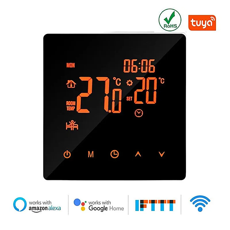 

Tuya Smart Home Thermoregulator WIFI Warm Floor Thermostat for Electric Heating Temperature Controller Gas Boiler Alexa Yandex