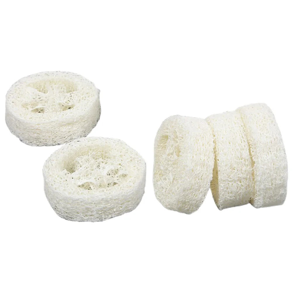 Barra de cepillo para toallitas de baño, Base de soporte para jabón, rodajas de lufa, bandeja para almohadillas, soporte de viaje de cortes naturales, 5 uds.