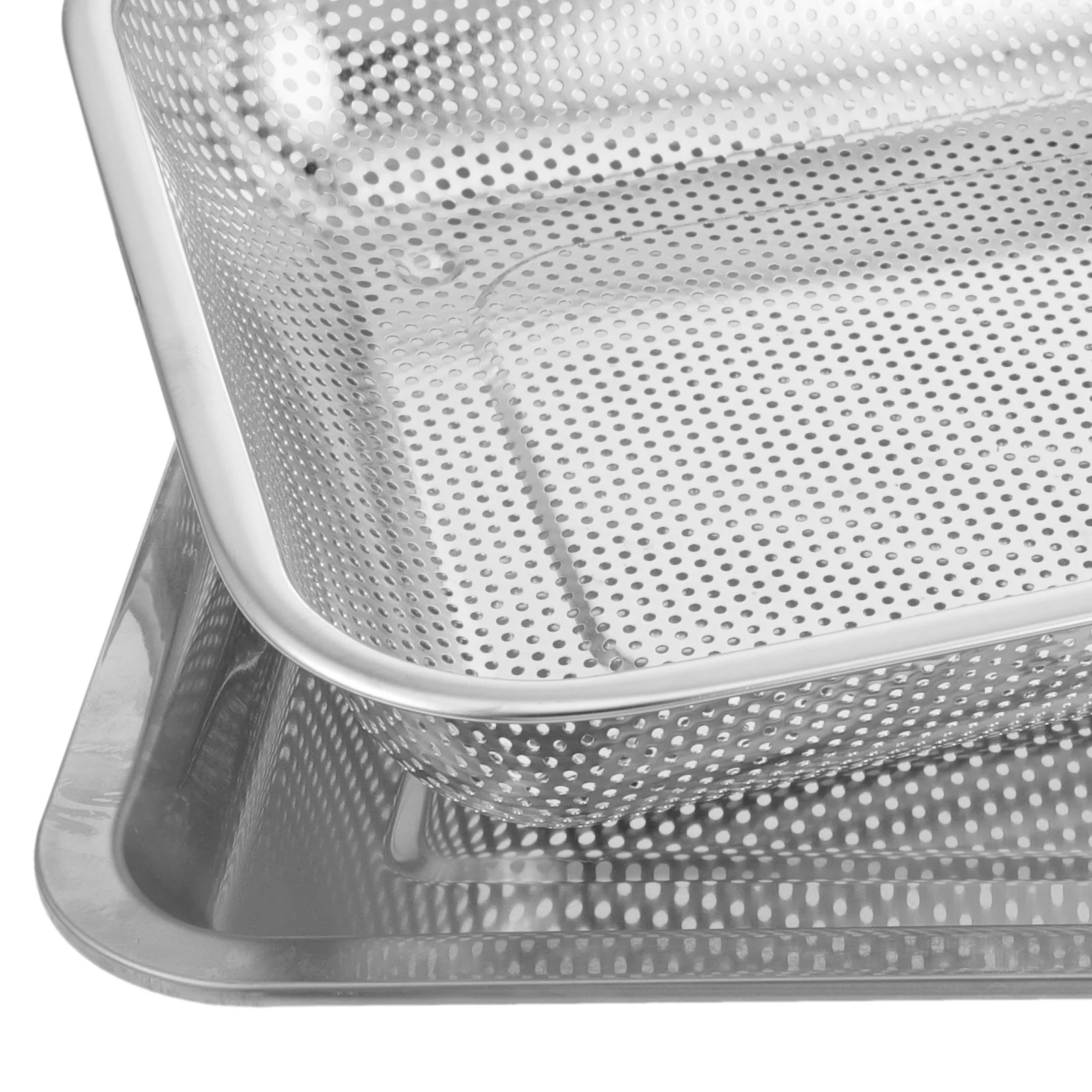 

1 Set Stainless Steel Oil Strainer Basket Heat-Resistant Fry Mesh Container For Chicken Vegetables Noodles Deep Fryer Kitchen