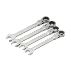 20 21 23 24mm Big Size 1 Pc Ratchet Wrench Spanner Tool Matte Polish 72-Tooth Ratcheting Flexible Head Hand Tool