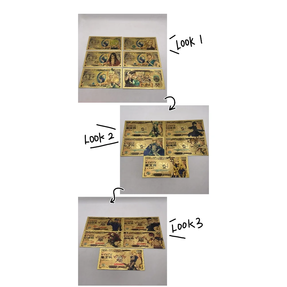 

Японское аниме, 6 денег, мультяшная золотая банкнота, собранная священным Апокалипсисом в Святую Граалевую войну для друзей, подарки для детей