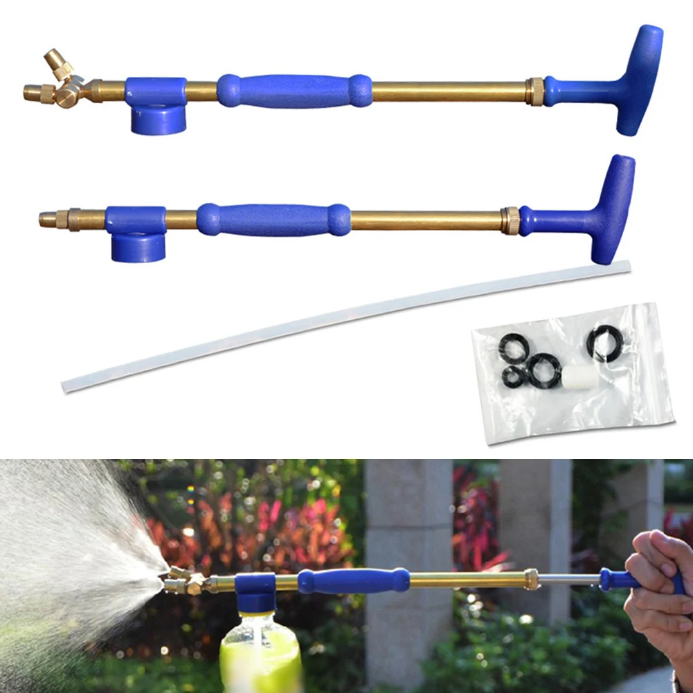 

Garden Manual Spray Watering Head Optional Nozzle Interface Brass Gun Sprayer Adjustable Water Pressure Atomization Sprayer