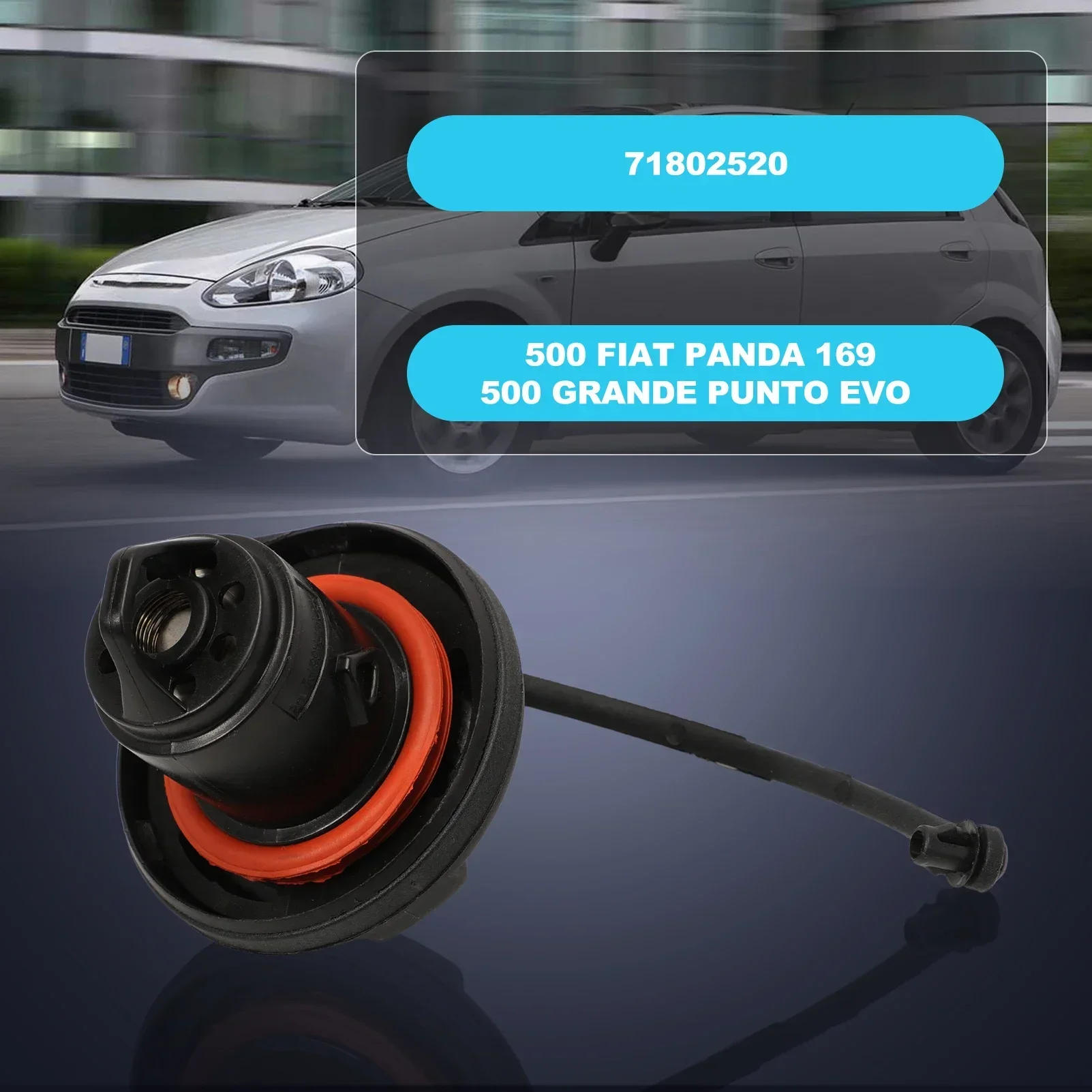 

Крышка бака автомобиля с замком и 2 ключами 71802520 для Fiat 500 Grande Punto EVO