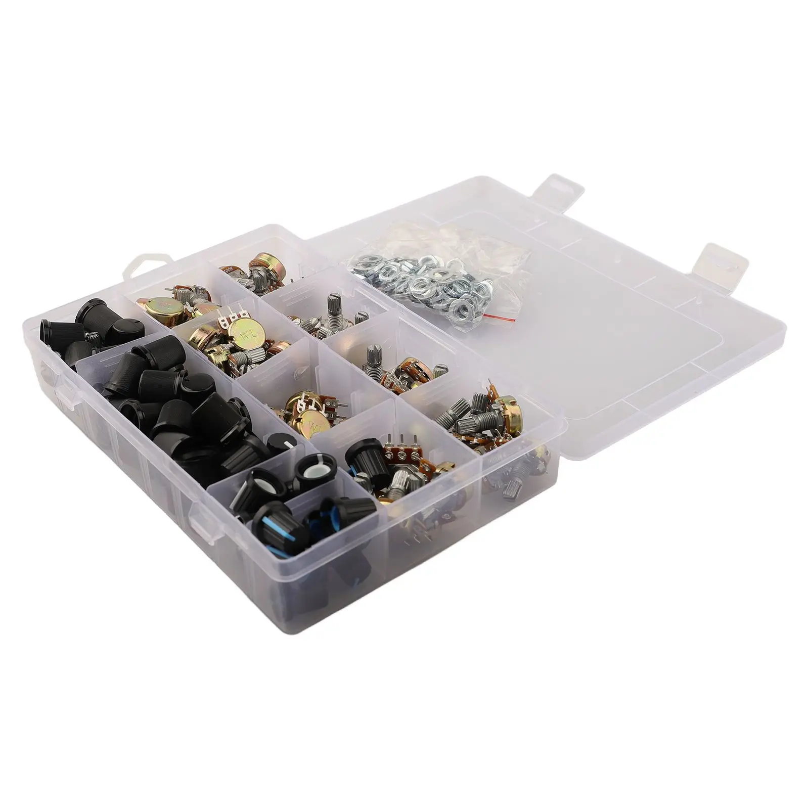 

Linear Taper Potentiometer 100PCS Potentiometer Set Audio Volume Control Household Appliances Volume Control Audio Equipment